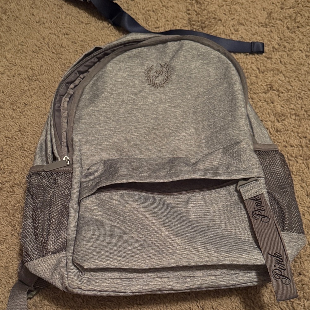 PINK Victoria's Secret Gray Backpack